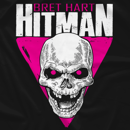 브렛 하트[Classic Skull]커스텀 티셔츠