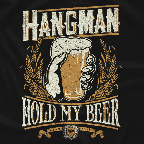 행맨 애덤 페이지[Hold My Beer]커스텀 티셔츠