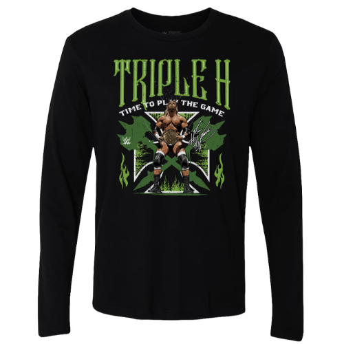 트리플 H[500 Level]WWE 긴팔 티셔츠