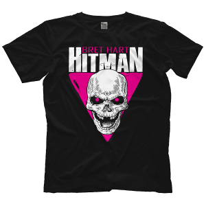 브렛 하트[CLASSIC SKULL]WWE 커스텀 티셔츠