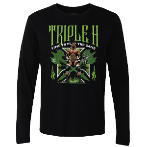 트리플 H[500 Level]WWE 긴팔 티셔츠