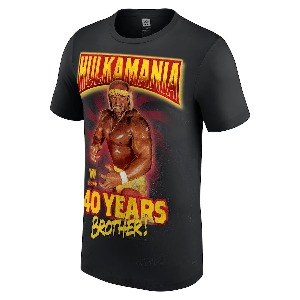 헐크 호건[40 Years Brother]WWE 레전드 티셔츠 (XL,3XL 품절)