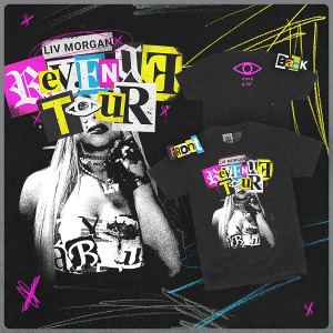 리브 모건[Revenge Tour]WWE 정품 티셔츠 (5월 25일)