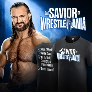 드류 맥킨타이어[The Savior of WrestleMania]WWE 정품 티셔츠