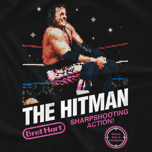 브렛 하트[Hitman 8-Bit]커스텀 티셔츠