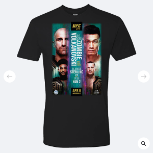 UFC 273[VOLKANOVSKI VS THE KOREAN ZOMBIE]UFC정품 티셔츠