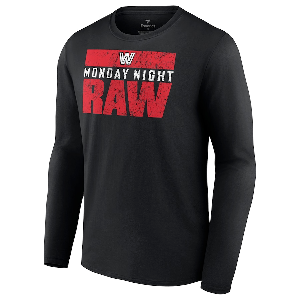 WWE RAW[Old School Logo]긴팔 티셔츠