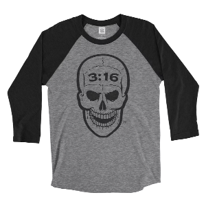 스티브 오스틴[3:16 Skull]라글란 티셔츠 (3월 25일)