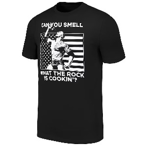 더락[Can You Smell What The Rock Is Cookin&#039;?]WWE레전드 티셔츠