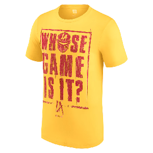 LA 나이트[Yellow Whose Game Is It?]WWE 정품 티셔츠 (4월 6일)
